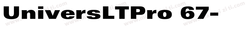 UniversLTPro 67字体转换